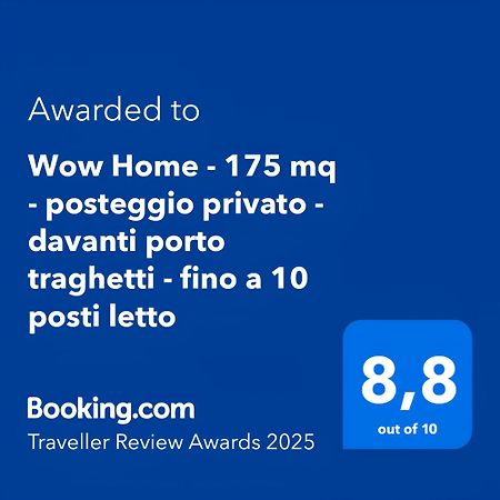 Wow Home - 175 Mq - Posteggio Privato - Davanti Porto Traghetti - Fino A 10 Posti Letto Génova Exterior foto